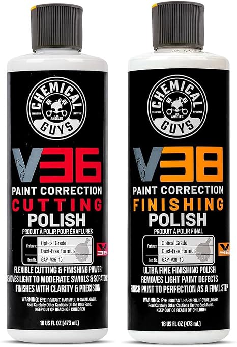 Chemical Guys, V36 Cutting & V38 Final Polish Correction Kit, 2 x 16 oz