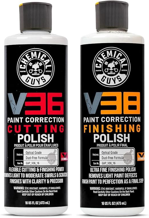 Chemical Guys, V36 Cutting & V38 Final Polish Correction Kit, 2 x 16 oz