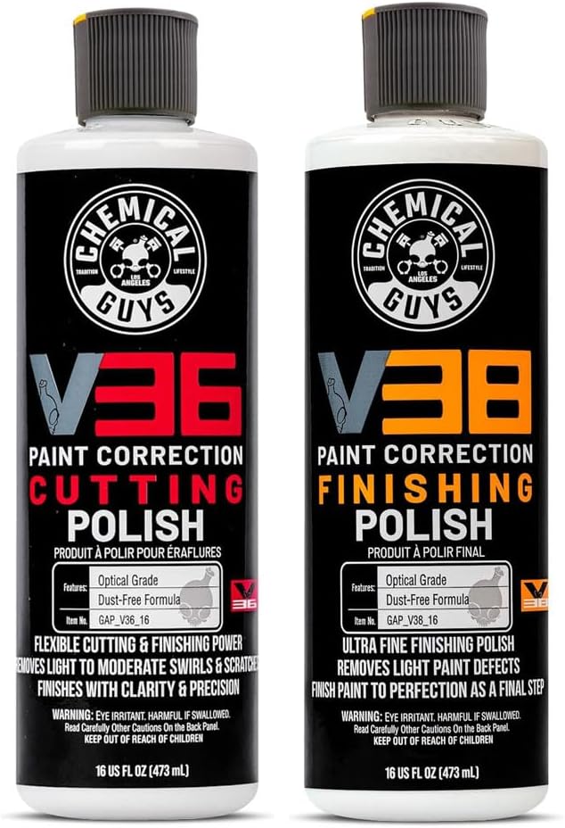 Chemical Guys, V36 Cutting & V38 Final Polish Correction Kit, 2 x 16 oz