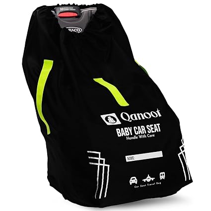 Infant Car Seat Travel Bag for Airplane - Durable Gate Check Bag for Car Seats that fits easily on Convertible Car Seats