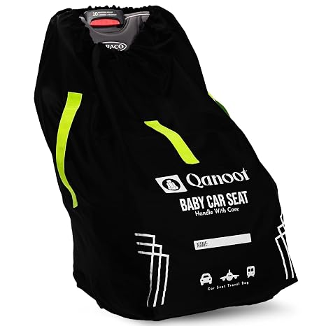 Infant Car Seat Travel Bag for Airplane - Durable Gate Check Bag for Car Seats that fits easily on Convertible Car Seats