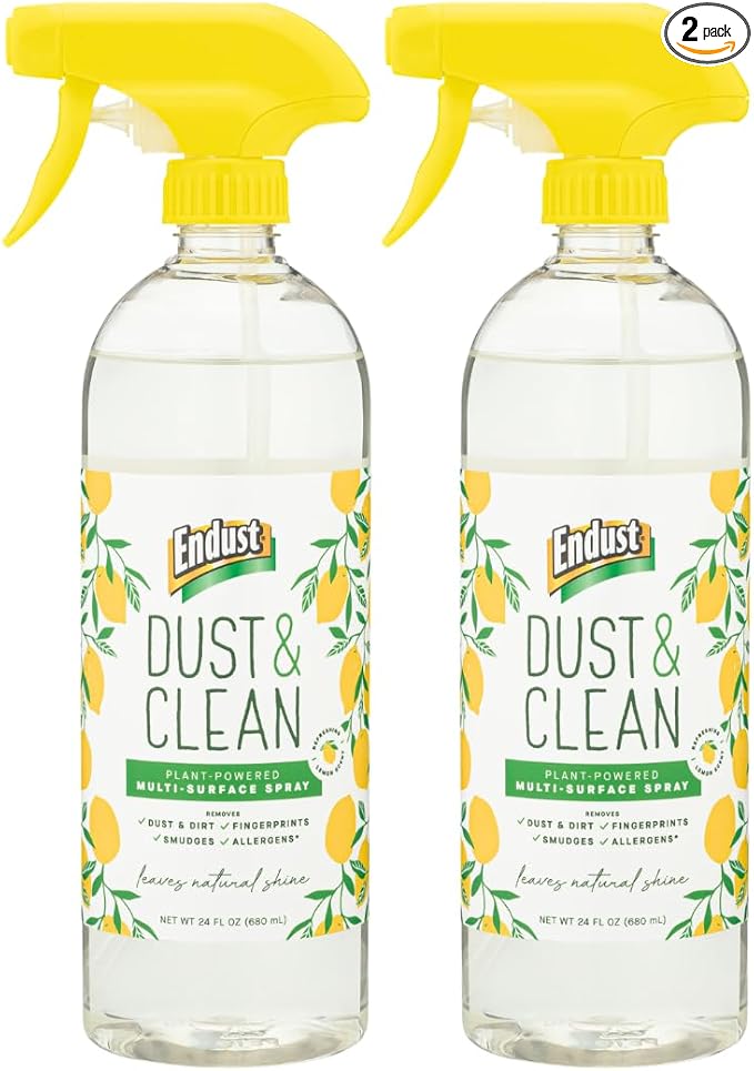 Endust Plant-based Multi-surface Dusting & Cleaning Spray, 24 Fl Oz (Pack of 2)
