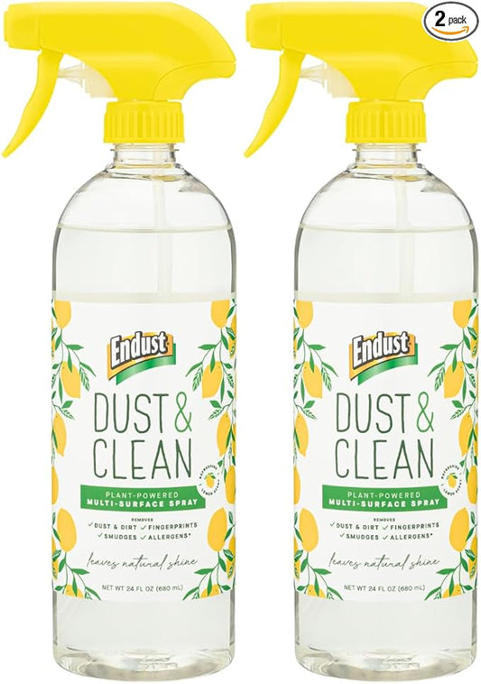 Endust Plant-based Multi-surface Dusting & Cleaning Spray, 24 Fl Oz (Pack of 2)