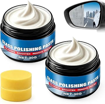 Car Glass Oil Film Remover Paste, Removes Oil Film & Smudges，60g