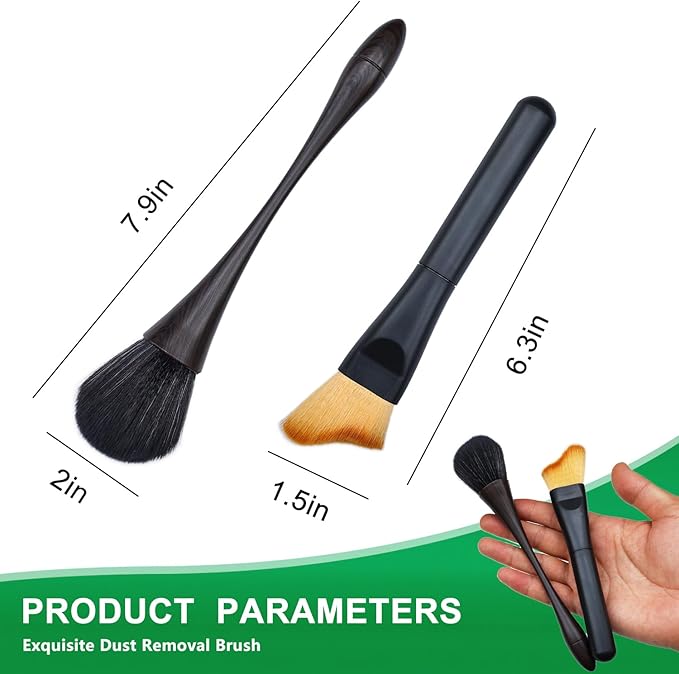 2 Pack Exquisite Dusting Brush Kit, Dust Brushes, Car Detailing Brush, Feather Duster Brush for Models, Craf, Collectibles,Computers, Digital Devices, Car Interior, Musical Instruments