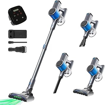Cordless Vacuum Cleaner, Stick Vacuum Cordless with HEPA Filter, Powerful Suction for Hardwood Floor, Carpet & Pet Hair - SV807C - Cleanova