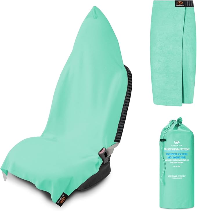 Orange Mud Transition Wrap Extreme Mint Waterproof Car Seat Cover
