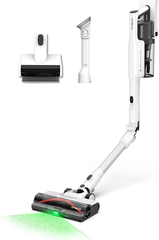 Tineco Pure One A50S Cordless Stick Vacuum Cleaner, 185W Suction,1L Larger Dustbin, 3DSense Power Brush, PureCyclone Tec