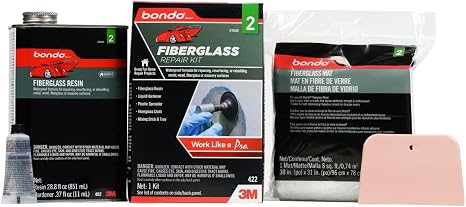 Bondo Fiberglass Resin Repair Kit, 00422, 0.9 Quart