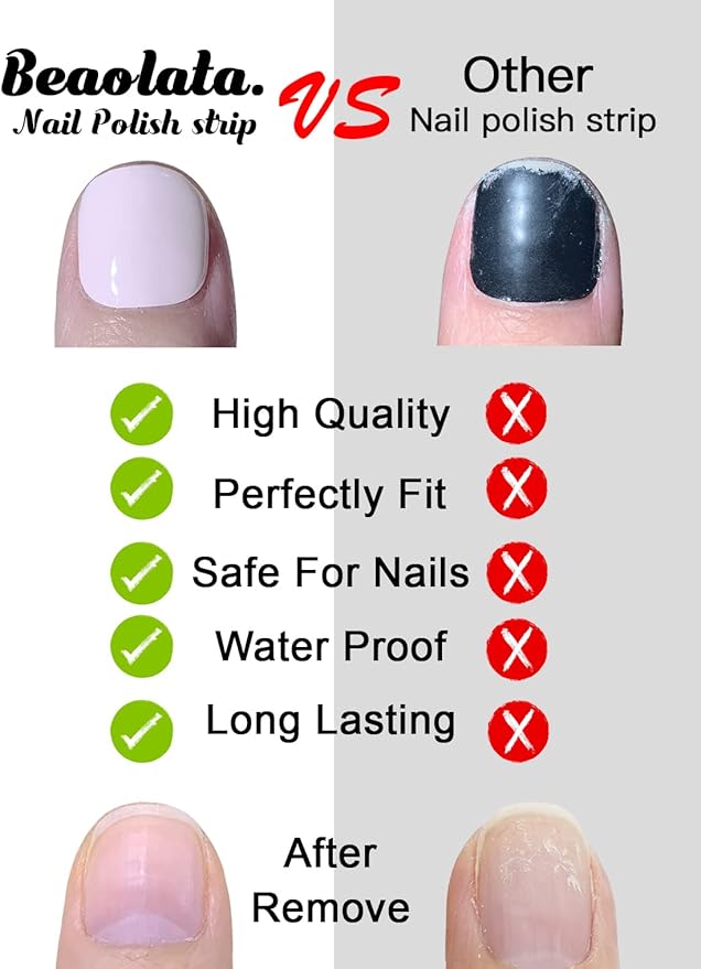 Nail Polish Strips, 32PCS Salon Quality Wraps, Long Lasting Gel Nail Stickers for Women Easy Apply& Remove (Christmas Aurora Dream)