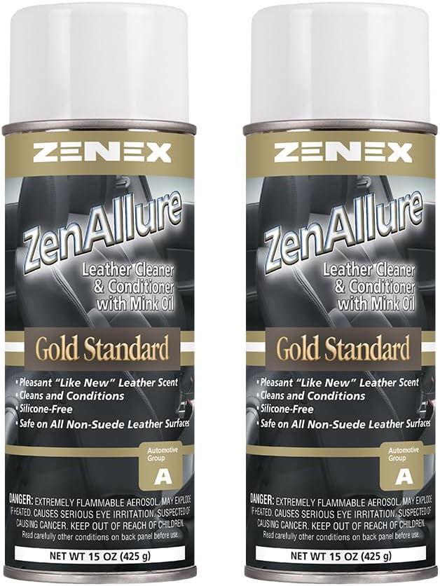 ZenAllure Leather Cleaner & Conditioner, Foaming Low Gloss Formula