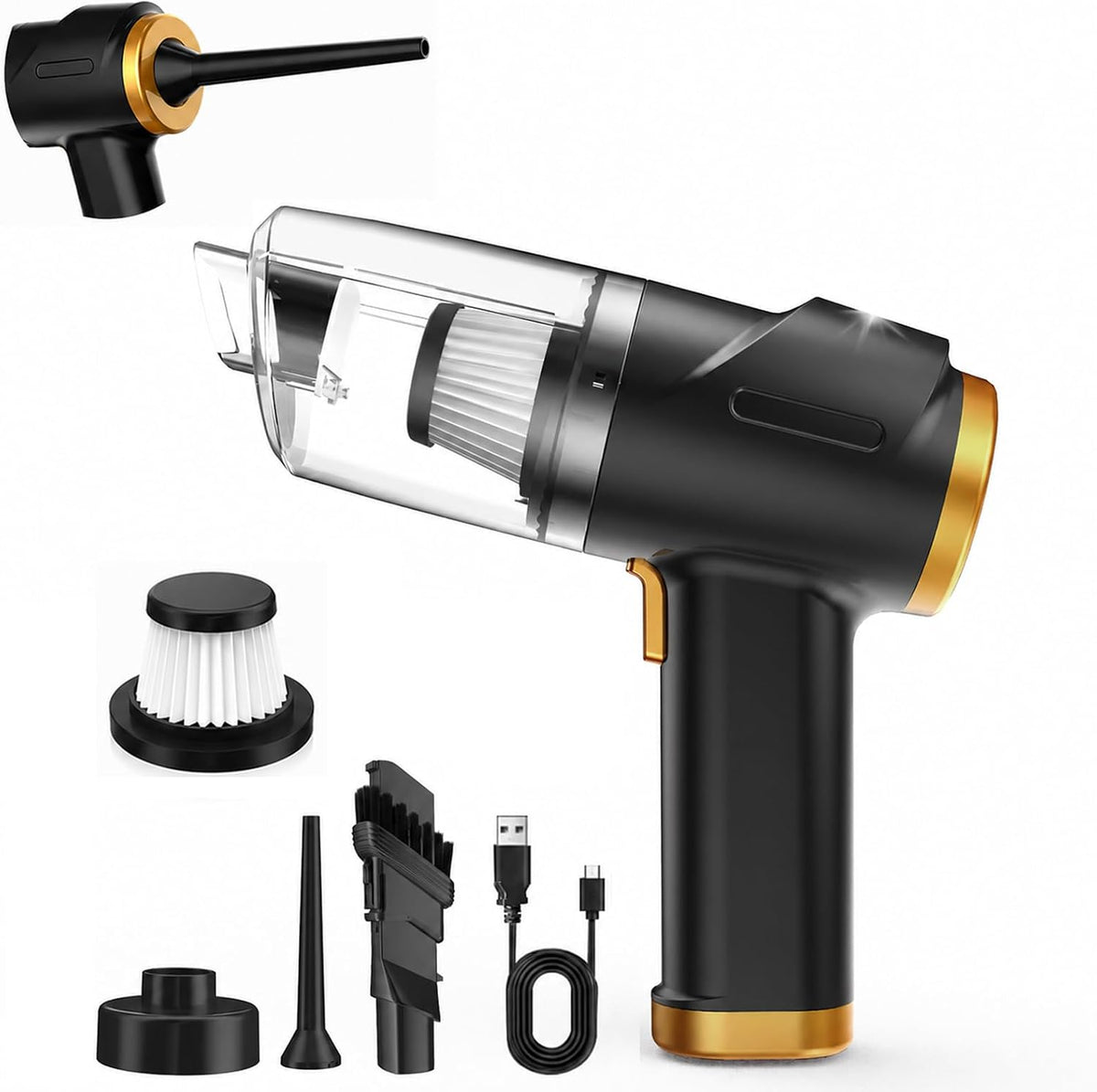 Handheld Vacuum, Small Car Vacuum, Cordless & Lightweight