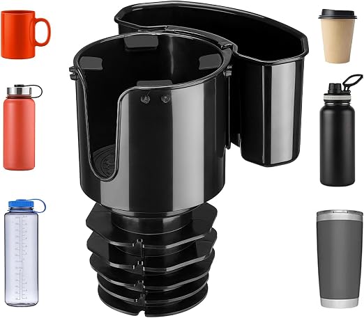 JOYTUTUS Cup Holder Expander, Expandable Insert Extender, Adapt Most Regular Cup Holder for Car 18-40oz (3.4-3.8 Inch), 