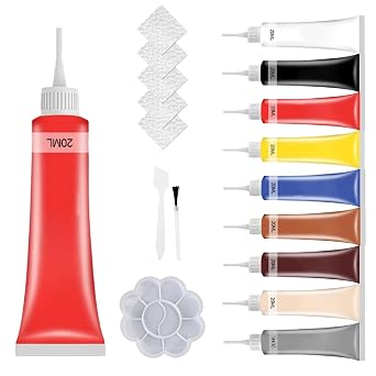 | Leather & Vinyl Repair Kit – Fix Scratches, Tears & Holes on Furniture, Car Seats, Sofas Leather Seat Repair Kit for C