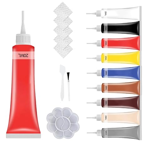 | Leather & Vinyl Repair Kit – Fix Scratches, Tears & Holes on Furniture, Car Seats, Sofas Leather Seat Repair Kit for C