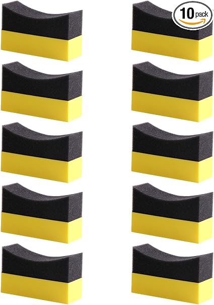 10Pcs EVA Wax Applicator Auto Care Soft Wax Applicator Pads Wax Applicator for Car Multipurpose Cleaning Sponge Foam App
