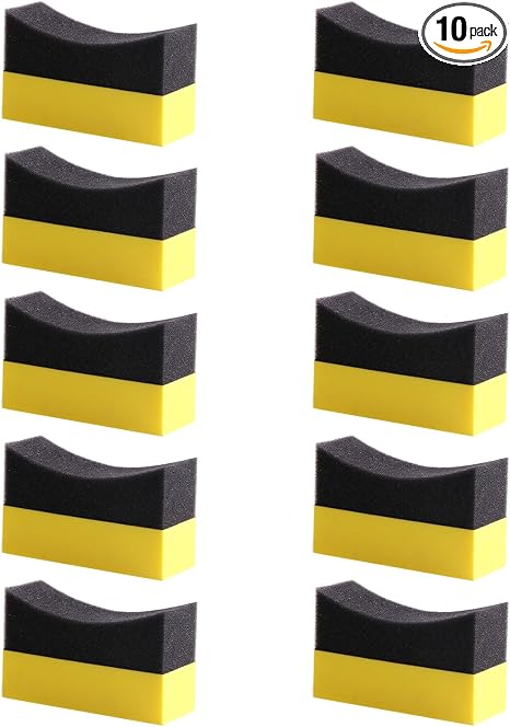 10Pcs EVA Wax Applicator Auto Care Soft Wax Applicator Pads Wax Applicator for Car Multipurpose Cleaning Sponge Foam App