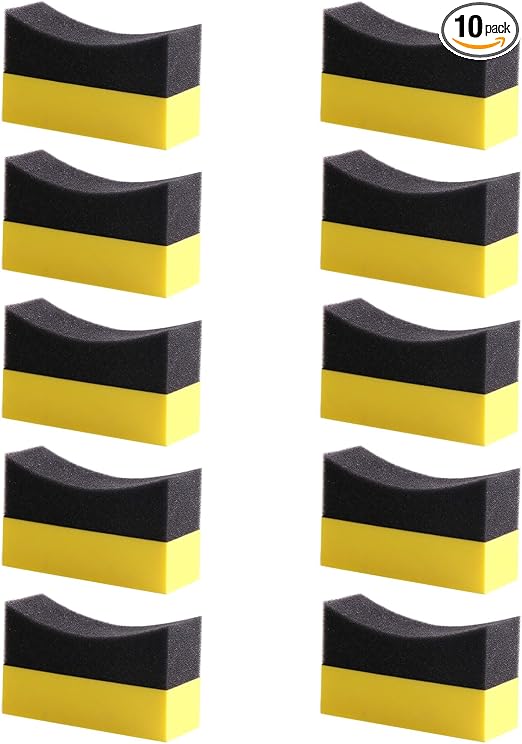 10Pcs EVA Wax Applicator Auto Care Soft Wax Applicator Pads Wax Applicator for Car Multipurpose Cleaning Sponge Foam App
