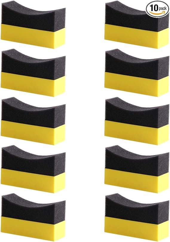 10Pcs EVA Wax Applicator Auto Care Soft Wax Applicator Pads Wax Applicator for Car Multipurpose Cleaning Sponge Foam App