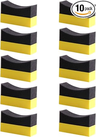10Pcs EVA Wax Applicator Auto Care Soft Wax Applicator Pads Wax Applicator for Car Multipurpose Cleaning Sponge Foam App
