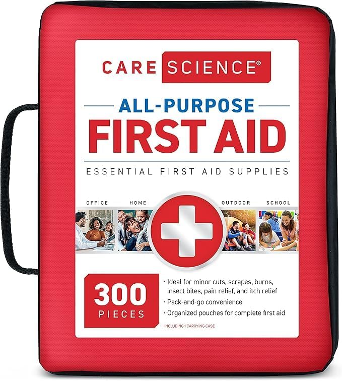 First Aid Kit All Purpose, Everyday Essentials, 300 Pieces