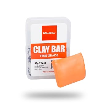 Maxshine Universal 2-Pack Magic Clay Bar – 100g Fine Grade Car Detailing Clay for Paint, Glass, Plastic & Metal Surfaces