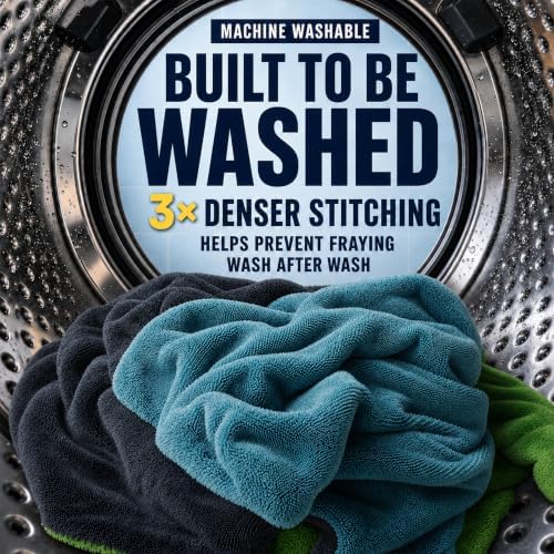 Car Drying Towel, Extra Large 48 x 24 Inch, 1400 GSM, Dual-Color