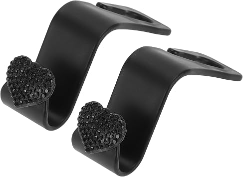 Car Seat Headrest Hook Interior Accessories for Most Car, SUV, Truck Car Seat Back Organizer Hooks Plastic Rhinestone St