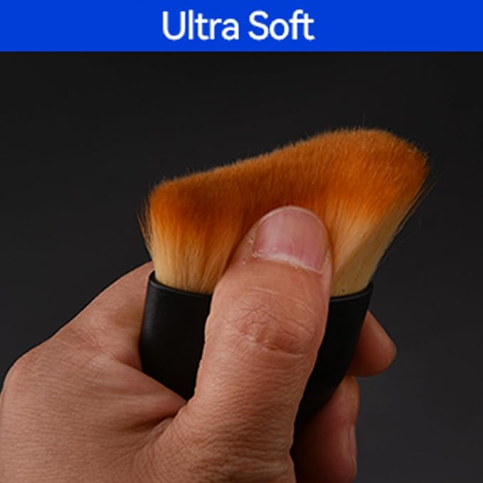 Car Detailing Brush, Automotive Interior Dusting Brush, Soft Car Interior Cleaning Tool for Dashboard Interior, Leather, Keyboard, Scratch-Free (2PCS-C)