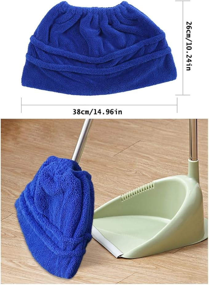 2 Pack Broom Pads to Baseboard Cleaner Tool Sweep Broom Cloth Cover Reusable Microfiber Broom Sweeping Refill for Baseboards Molding Cleaning Tool Cleaning Dust Cobwebs up High Heater
