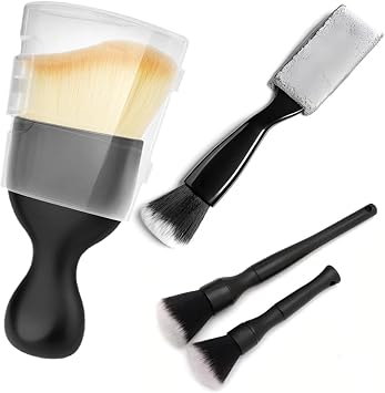 5 PCS Car Detailing Brushes Set, Car Cleaning Brush Car Interior Detailing Brush Bristles Soft Car Interior Cleaning Bru