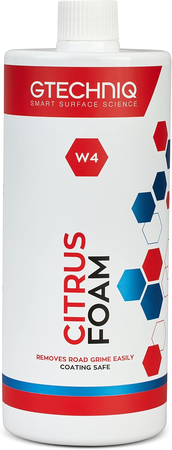 W4 Citrus Foam Shampoo and Degreaser for Cars, 33.8 fl oz