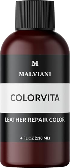 Leather Repair Color Restorer - Oxblood Red - Repair Couch, Furniture, Car Seat & Sofa - 4 oz.