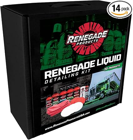 Ultimate Liquid Detailing Kit Which Includes a Liquid Metal Polish, Spray Wax, Liquid Wax, Rubber & Vinyl, Wash N' Wax, 