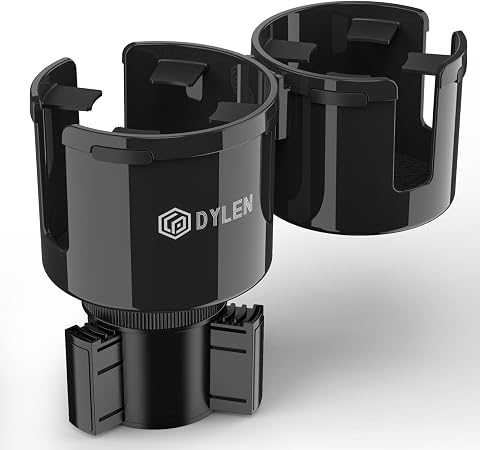 DYLEN Car Cup Holder Expander, 2 in 1 Cup Holder Adpater Extenter for Car