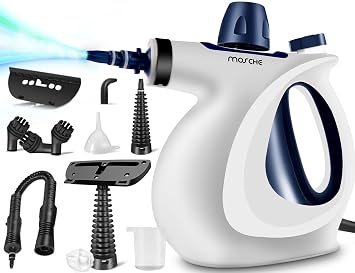 Handheld Pressurized Steam Cleaner with 11-Piece Accessory Set, Multi-Surface Steamer for Cleaning, All Natural Steam Cl