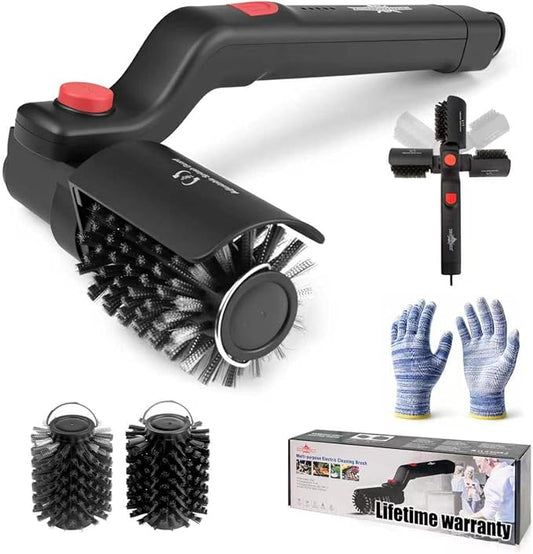 XUDAKAIXIN Electric Grill Brush – No Bristle Shedding, High Torque with 3-Speed Modes, 2026 Upgraded Rechargeable & Adjustable-Angle Grill Cleaner, Gifts for Men/Dad
