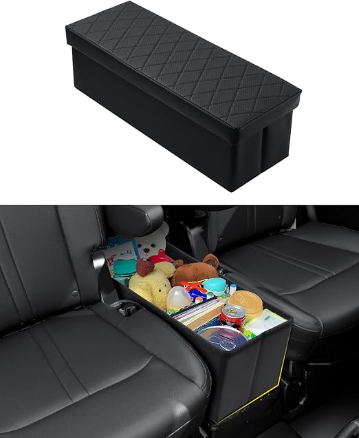 Mixsuper Liner Car Seat Organizer for Kia Telluride 2026 2025 2024-2020, Console Organizer Backseat Box for Kia Tellurid