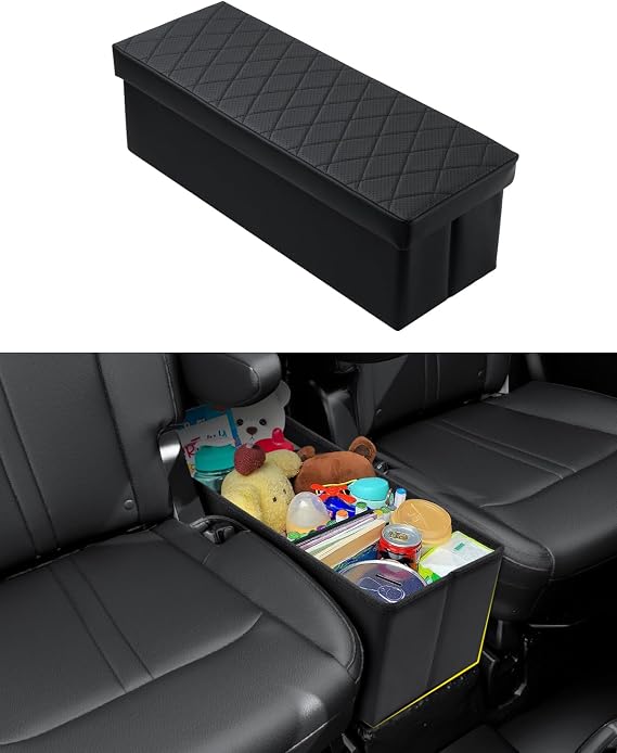 Mixsuper Liner Car Seat Organizer for Kia Telluride 2026 2025 2024-2020, Console Organizer Backseat Box for Kia Tellurid