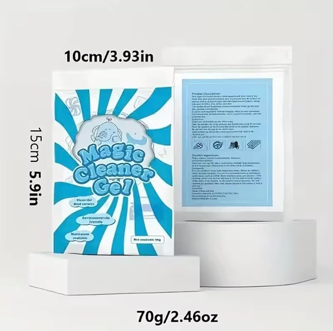 Keyboard Cleaning Gel for Laptop, Car Interior, Dust Cleaner Putty for Electronics, Reusable Cleaning Slime (70g)