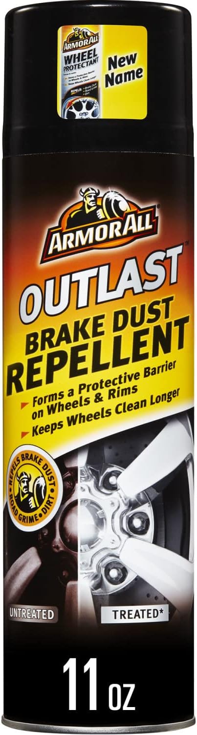 Armor All Car Brake Cleaner Dust Repellent, Cleaner for Tires, Wheels, Rims, 11 Fl Oz Each