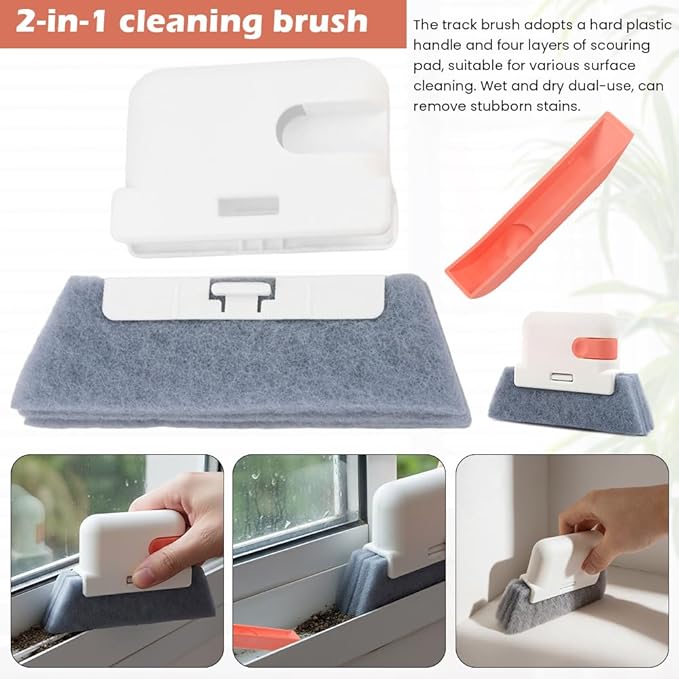 5Pcs Window Blind Cleaning Set, Washable 7 Fingers Duster Brush Dusting Cleaner Tool, Blinds Air Conditioner Keyboard Fan Duster Dirt Housekeeping Tool(Yellow,Size:6.3inch)