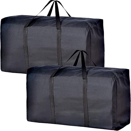 Extra Large Moving Bags with Strong Zippers & Carrying Handles, Storage Bags Storage Totes for Clothes, Moving Supplies,