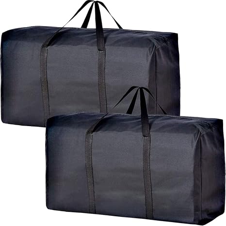 Extra Large Moving Bags with Strong Zippers & Carrying Handles, Storage Bags Storage Totes for Clothes, Moving Supplies,