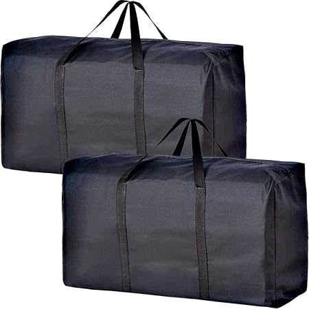 Extra Large Moving Bags with Strong Zippers & Carrying Handles, Storage Bags Storage Totes for Clothes, Moving Supplies,