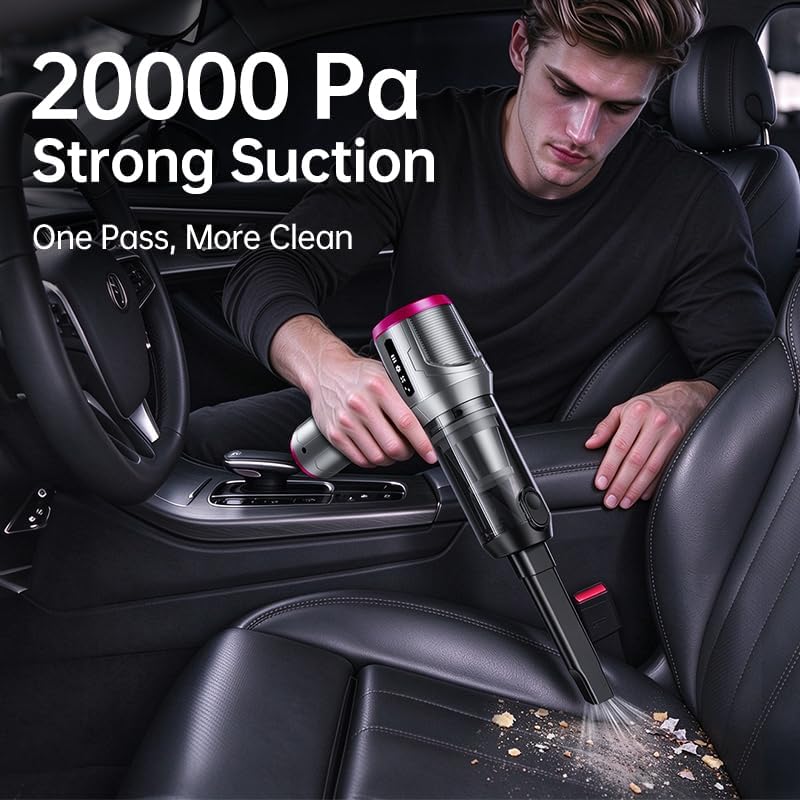 Cordless Car Vacuum Cleaner & Blower Portable Handheld Mini Vac High Power