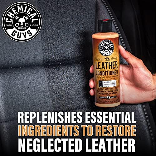 HOL_113 Leather Lovers Kit for Leather Car Interiors, Furniture, Apparel, Shoes, Sneakers, Boots (Works on Natural, Synthetic, Pleather, Faux Leather and More) (5 Items), 16 oz, Black