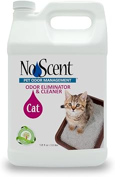 No Scent - Cat Litter Box Cleaner - 128 Fl Oz (3.8 L) - Odor & Stain Remover with Probiotic Formula - Freshener for Furn