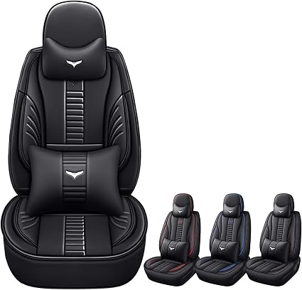 Luxury 2 Seats Car Seat Covers Protectors for Infiniti QX55 2022-2025, Back Storage Bag Design & Headrest Pillow & Lumba