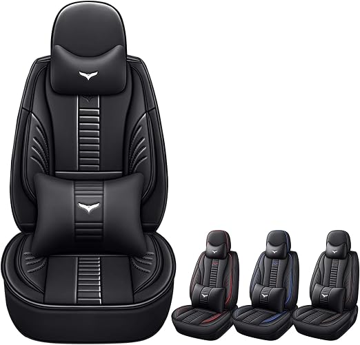 Luxury 2 Seats Car Seat Covers Protectors for Infiniti I30 1996-2001, Back Storage Bag Design & Headrest Pillow & Lumbar
